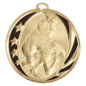 2" Wrestling Laserable MidNite Star Medal