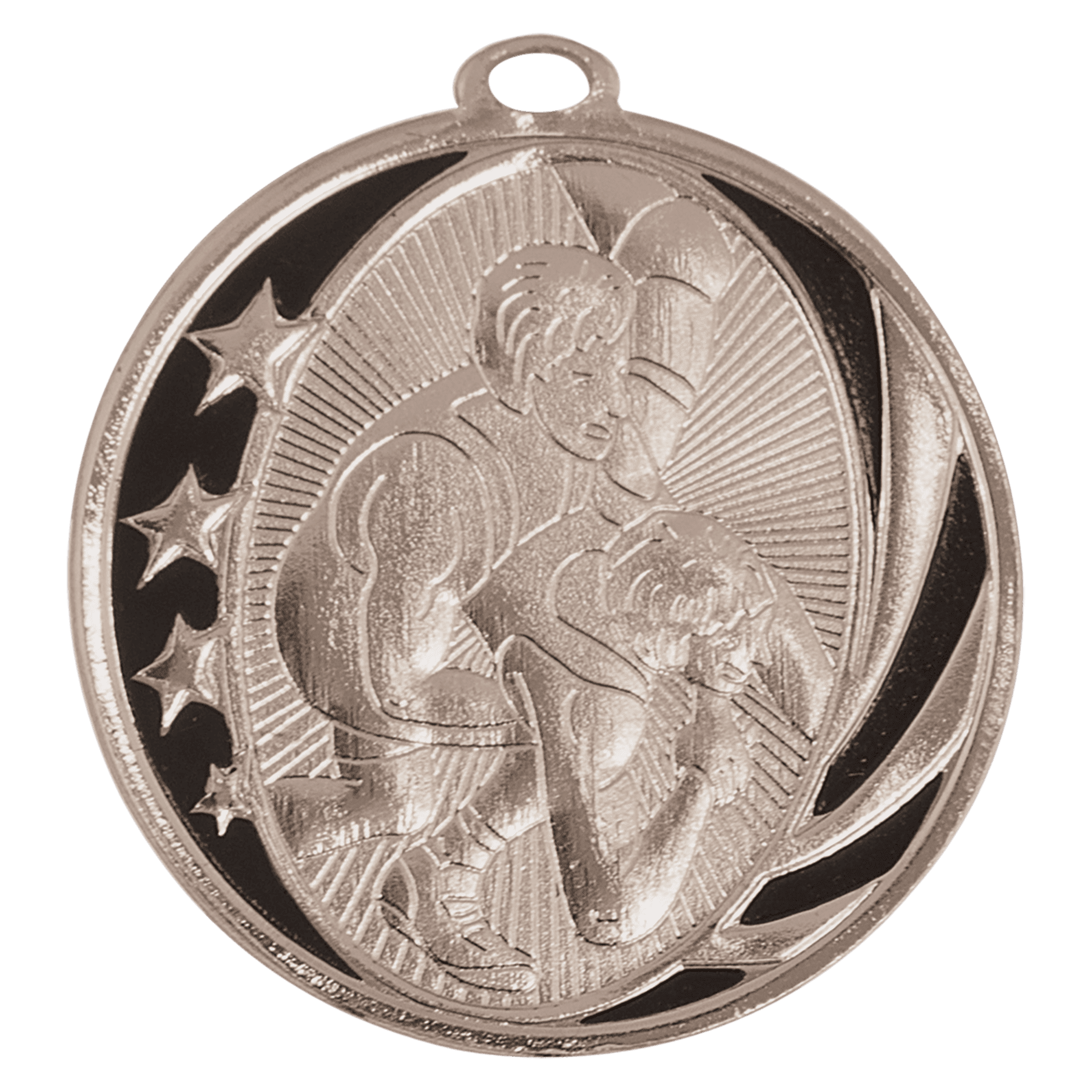 2" Wrestling Laserable MidNite Star Medal