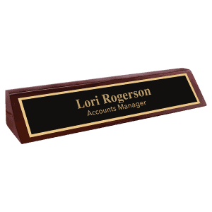 10 1/2" Rosewood Piano Finish Desk Wedge