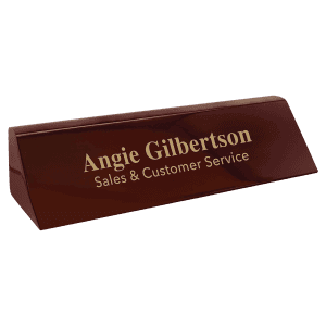 8 1/2" Rosewood Piano Finish Desk Wedge