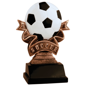 5 1/2" Soccer Ribbon Resin