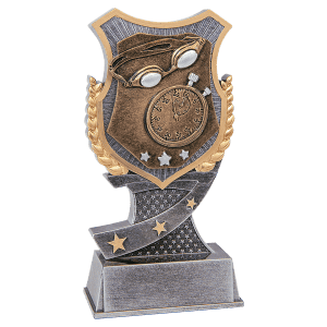 6" Swimming Shield Award