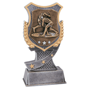6" Wrestling Shield Award