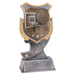 7" Basketball Shield Award