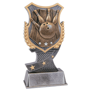 7" Bowling Shield Award