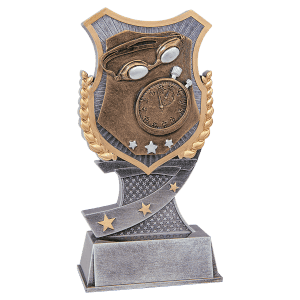 7" Swimming Shield Award