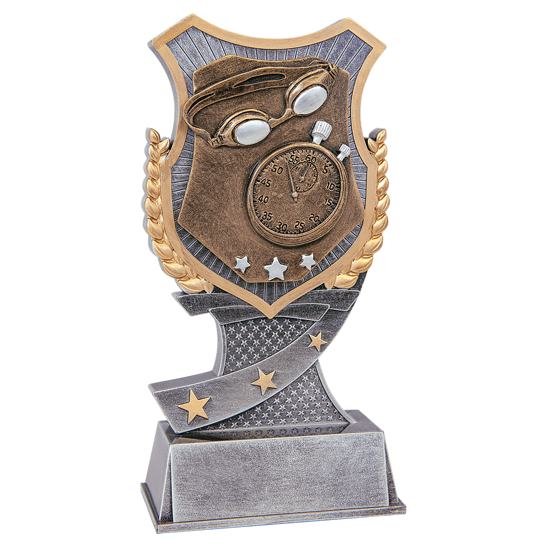 7" Swimming Shield Award
