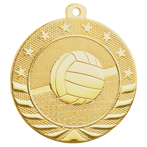 2" Volleyball Starbrite Medal