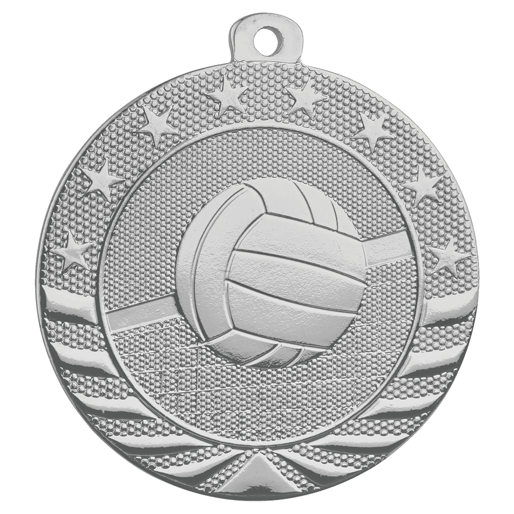 2" Volleyball Starbrite Medal