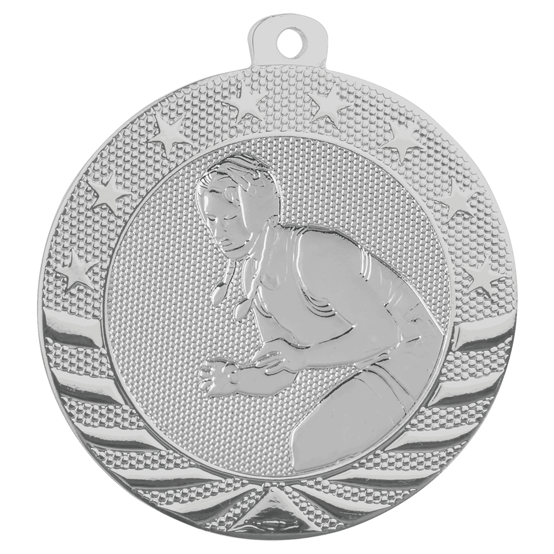 2" Female Wrestling Starbrite Medal