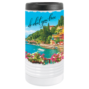 White Sublimatable Polar Camel Slim Beverage Holder