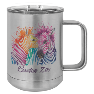 Sublimatable Polar Camel 15 oz. Stainless Steel Insulated Mug with Slider Lid
