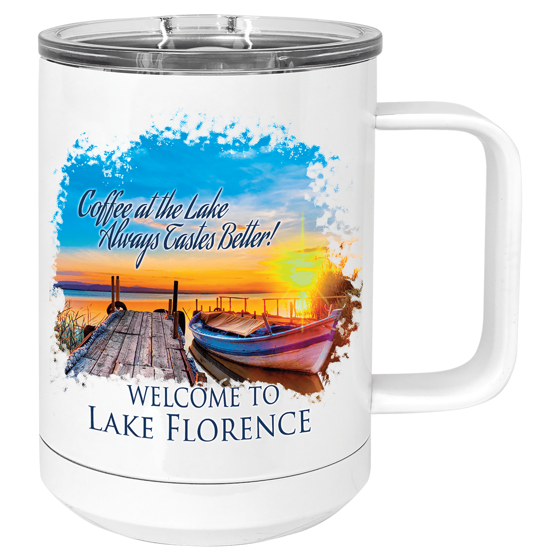 Sublimatable Polar Camel 15 oz. Stainless Steel Insulated Mug with Slider Lid