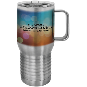 Sublimatable Polar Camel 20 oz. Stainless Steel Travel Mug with Slider Lid