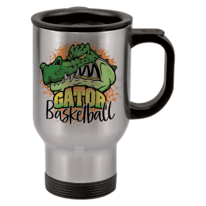 14 oz. Silver Sublimatable Stainless Steel Travel Mug