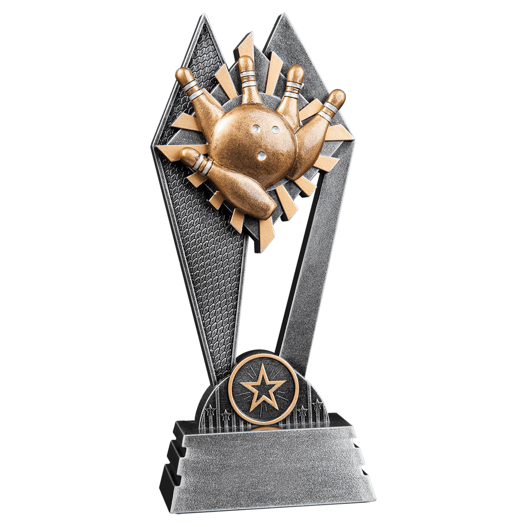8" Bowling Sun Ray Award