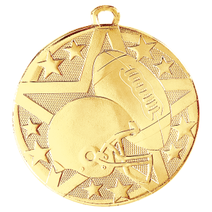 2" Superstar Football Medal
