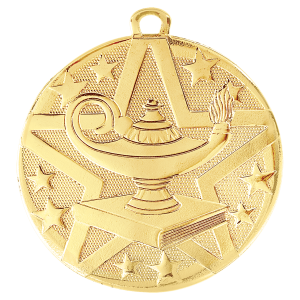 2" Superstar Lamp of Knowledge Medal