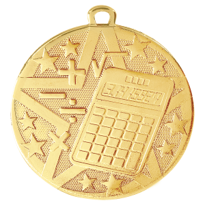 2" Superstar Math Medal