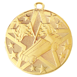2" Superstar Pinewood Derby Medal