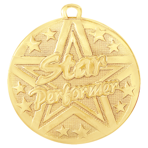 2" Superstar Star Performer Medal