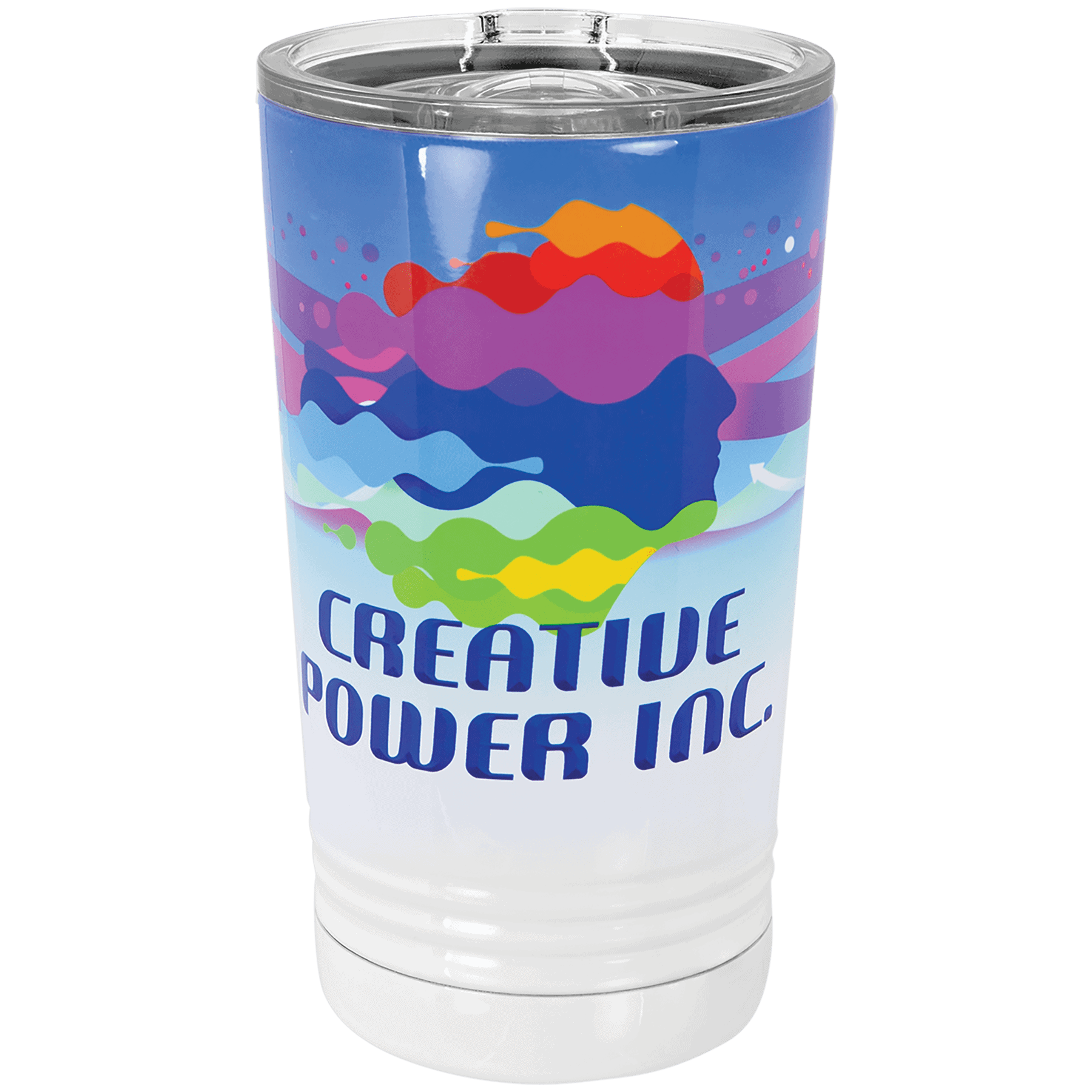 Stainless Steel Sublimatable 16 oz. Polar Camel Pint with Slider Lid