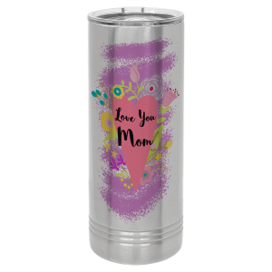 Polar Camel 22 oz. Stainless Steel Sublimatable Skinny Tumbler with Slider Lid