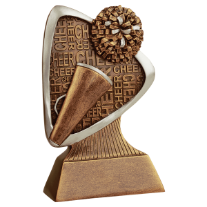 5 1/2" Cheer Triad Resin