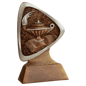 5 1/2" Lamp of Knowledge Triad Resin
