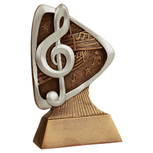 5 1/2" Music Triad Resin