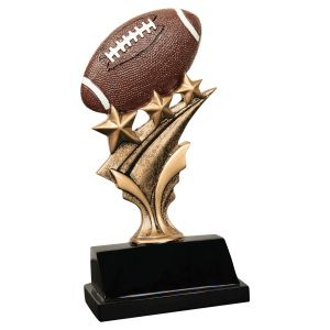 5 1/2" Football Tri Star Resin
