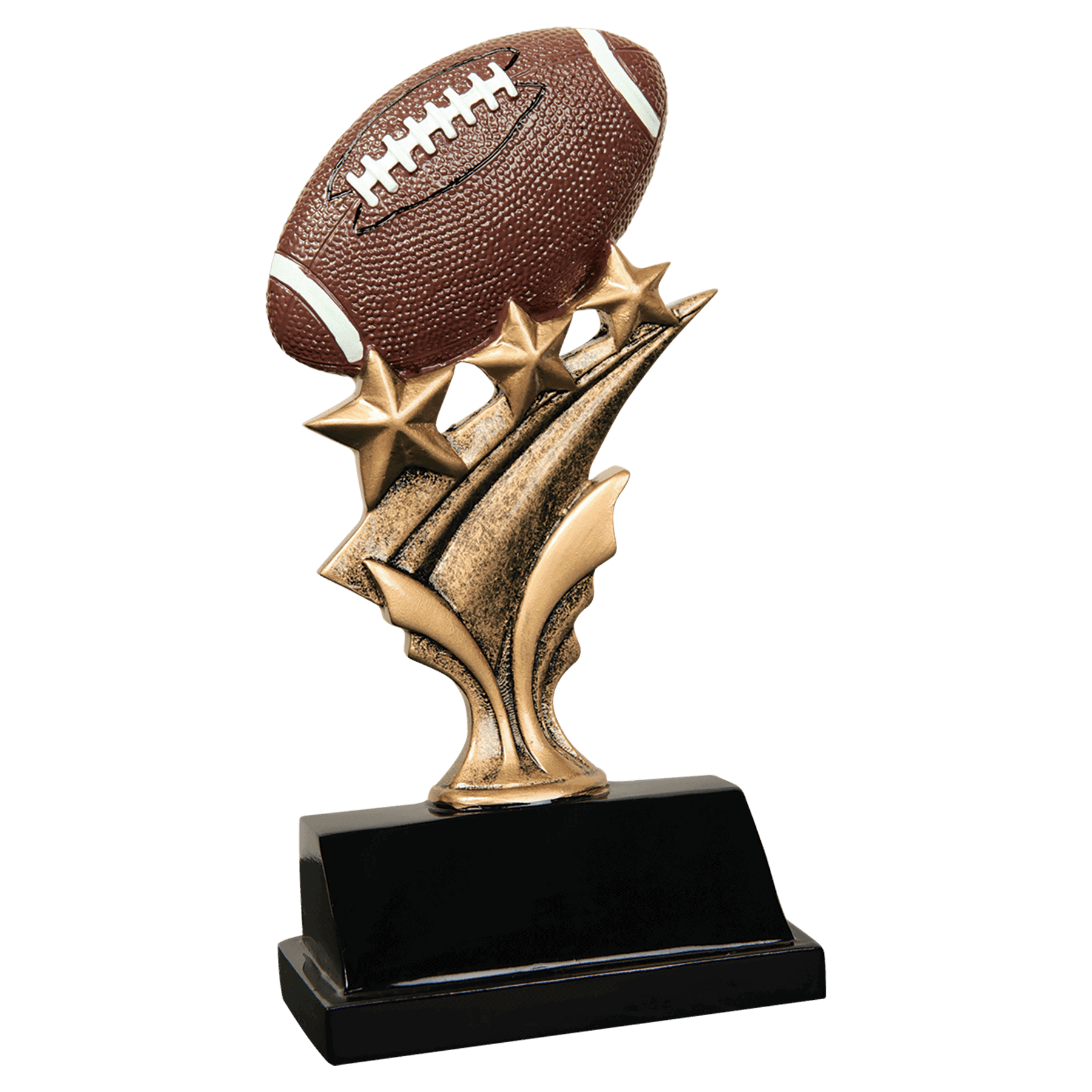 5 1/2" Football Tri Star Resin