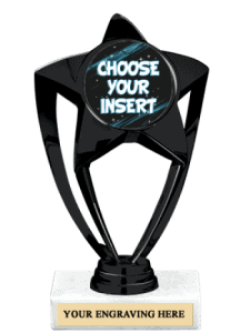 Trophy - Black Insert Star