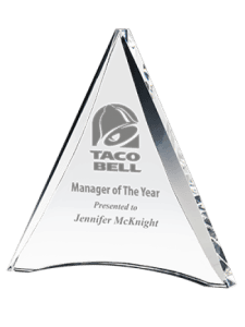 Enterprise Triangle Acrylic Award