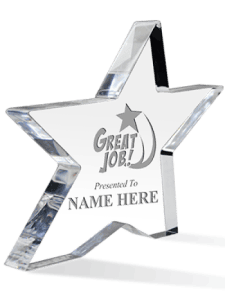 Acrylic Award - Star Design