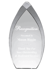 Tear Drop Acrylic  Award