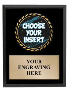 Black Insert Plaque