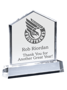 Stylized House Realtor Crystal Award