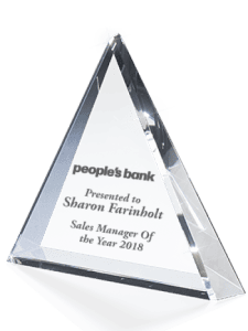 Triad 3-Sided Crystal Award