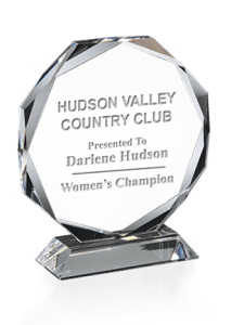 Crystal Octagonal Presentation Award