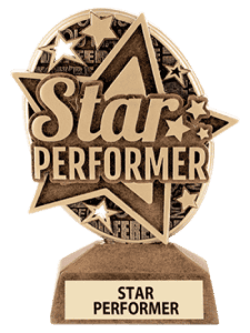 Star Performer Resin Sculpture Award