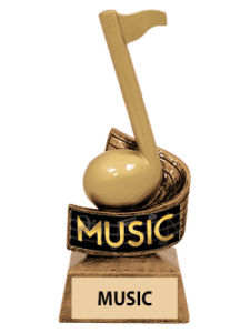 Bass Treble Cleffs Music Sculpture Award