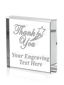 Crystal Square Award 3.5”