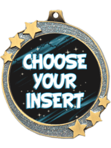 Medal - Shooting Star Design - Silver