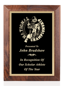 Sport Walnut Plaque