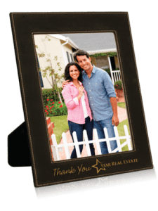 922-2 Engraveable Leather Picture Frame
