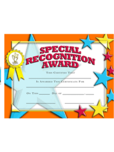 Sport Certificate - Pack of 20 (CFSPE)
