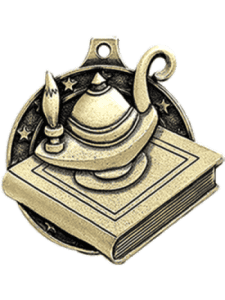 Medal - 3D Diecast - Lamp of Learning