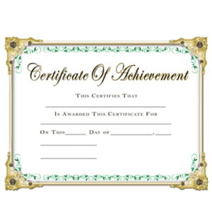 Certificates