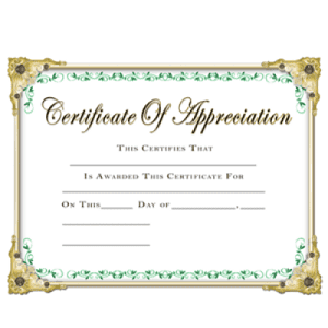 Certificates